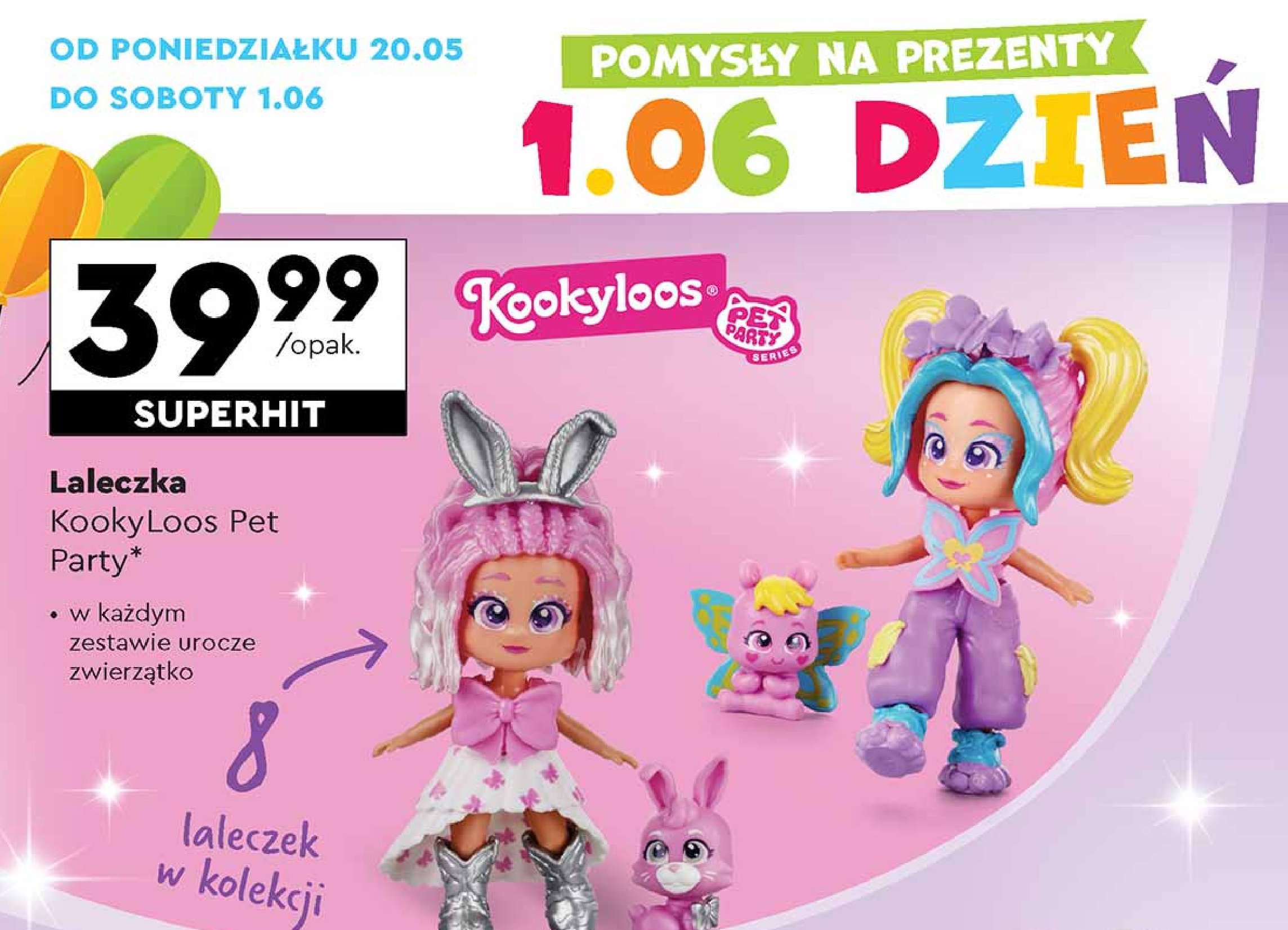 Lalka pet party Kookyloos promocja