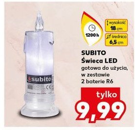 Świeca led 1200 h Subito promocja