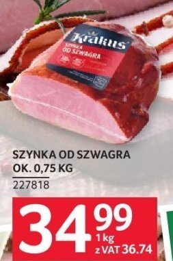 Szynka od szwagra ok. 0,75 kg promocja w Selgros