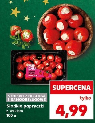 Słodkie papryczki z serkiem 100 g promocja w Kaufland