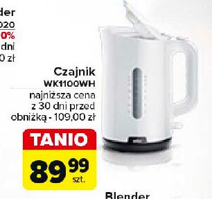 Czajnik wk1100wh Braun promocja w Carrefour