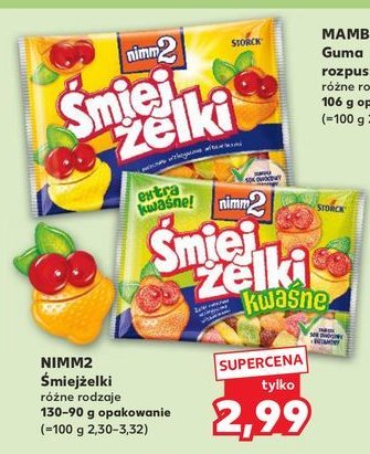 Żelki kwaśne Nimm2 śmiejżelki promocja w Kaufland