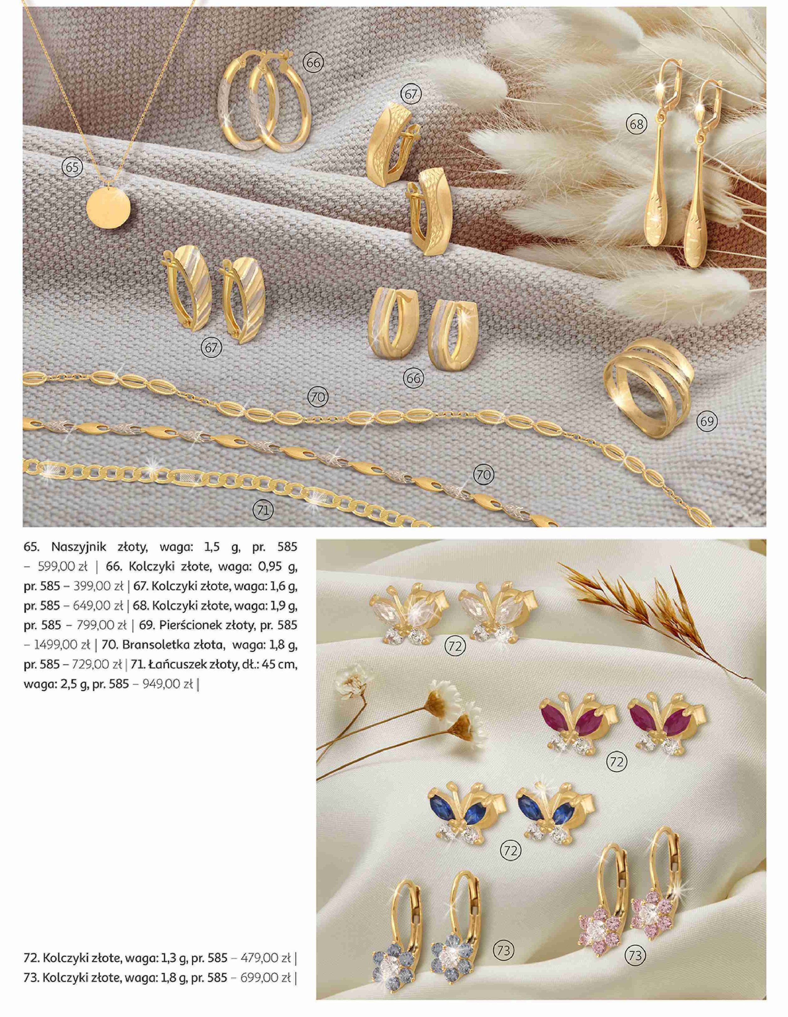 Pierścionek złoty 585 promocja w Woolworth