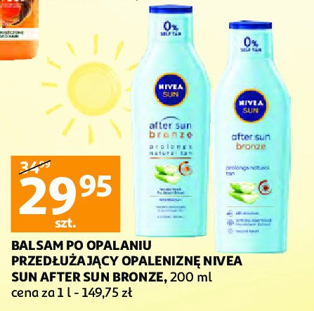 Mleczko po opalaniu nawilżające Nivea sun after sun promocja