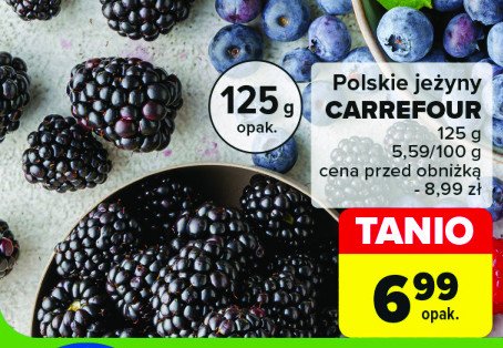 Jeżyny polska Carrefour promocja