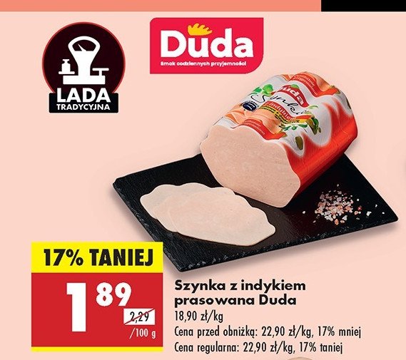Szynka prasowana z indyka Silesia duda promocja w Biedronka