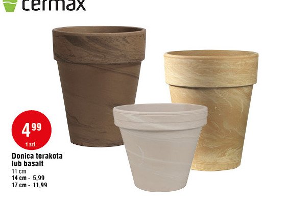 Donica terakota 17 cm Cermax promocja