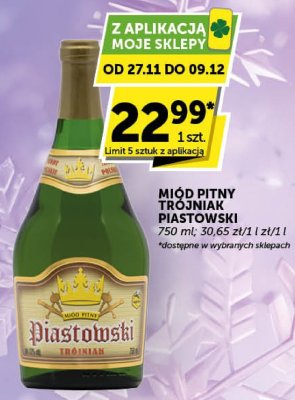Miód pitny Trójniak Piastowski promocja w ABC