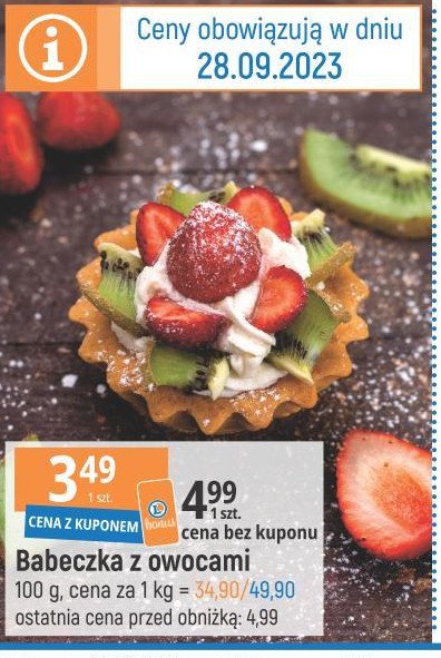 Babeczka z owocami promocja