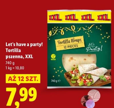 Tortilla pszenna Let's have a party! XXL promocja w Lidl