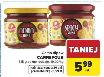 Dipy różne rodzaje Carrefour promocja w Carrefour Market