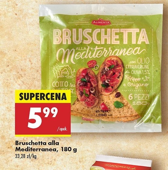 Bruschetta ALIMENTA promocja w Biedronka