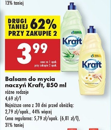 Płyn do mycia naczyń rumiankowy Kraft promocja