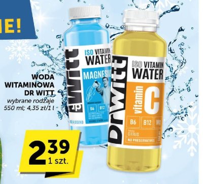 Woda witaminowa Dr Witt promocja w Groszek