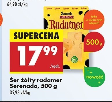 Ser radamer plastry Serenada promocja w Biedronka