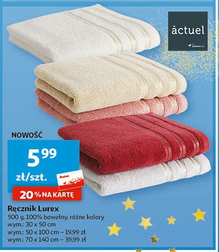 R臋cznik lurex 50 x 100 cm Actuel promocja
