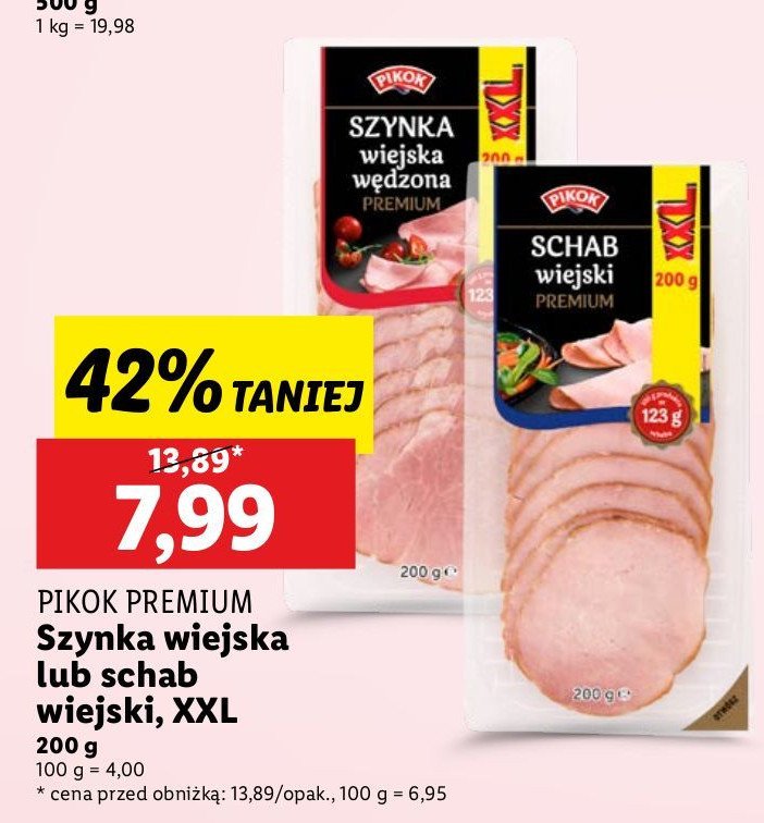 Szynka wiejska w臋dzona Pikok premium promocja