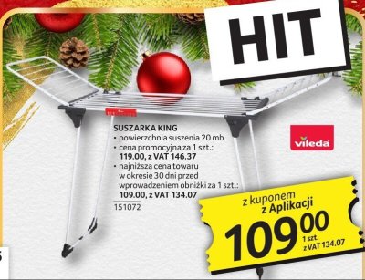 Suszarka King powierzchnia suszenia 20 mb promocja w Selgros