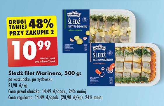 Filety śledziowe po żydowsku Marinero promocja