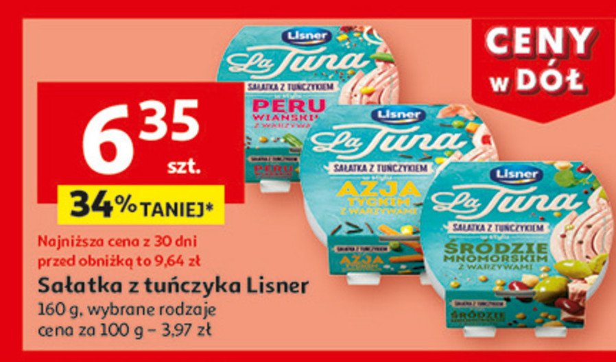 Sałatka z tuńczykiem w stylu peruwiańskim Lisner la tuna promocja w Auchan