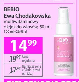 Olejek do włosów multiwitaminowy Be bio promocja