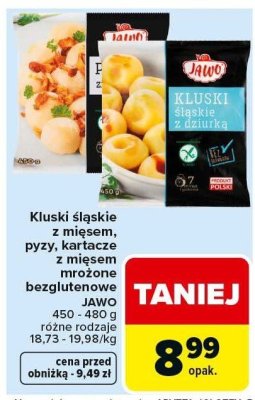 Kluski śląskie z mięsem Jawo promocja w Carrefour Market