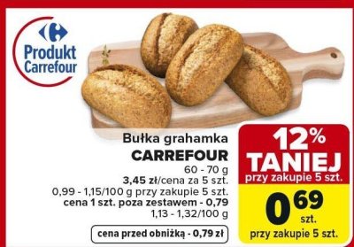 Bułka grahamka Carrefour promocja w Carrefour