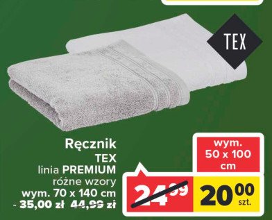 Ręcznik premium 70 x 140 cm Tex promocja