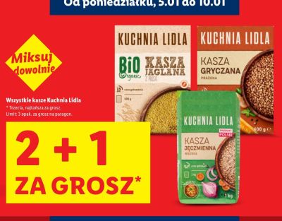Kasza jęczmienna wiejska 1 kg promocja w Lidl