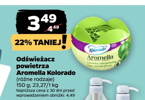 Odświeżacz powietrza limonka i bergamotka Kolorado aromella promocja