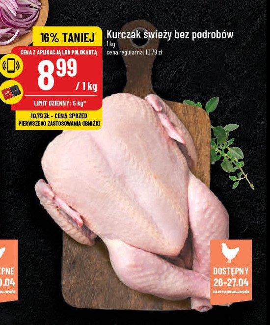 Kurczak świeży bez podrobów promocja w POLOmarket
