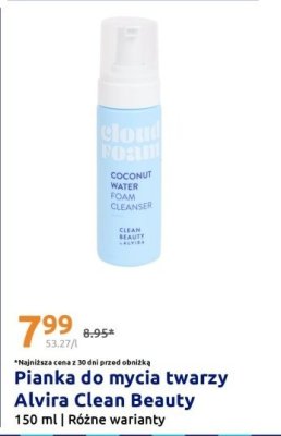 Pianka do mycia twarzy Alvira Clean Beauty promocja w Action