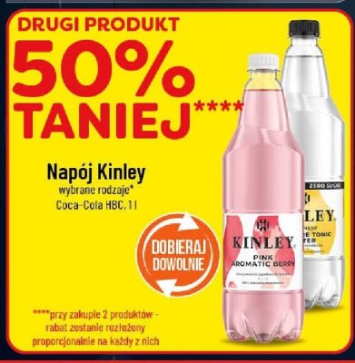 Napój Kinley wybrane rodzaje Coca-Cola HBC 1l promocja w POLOmarket