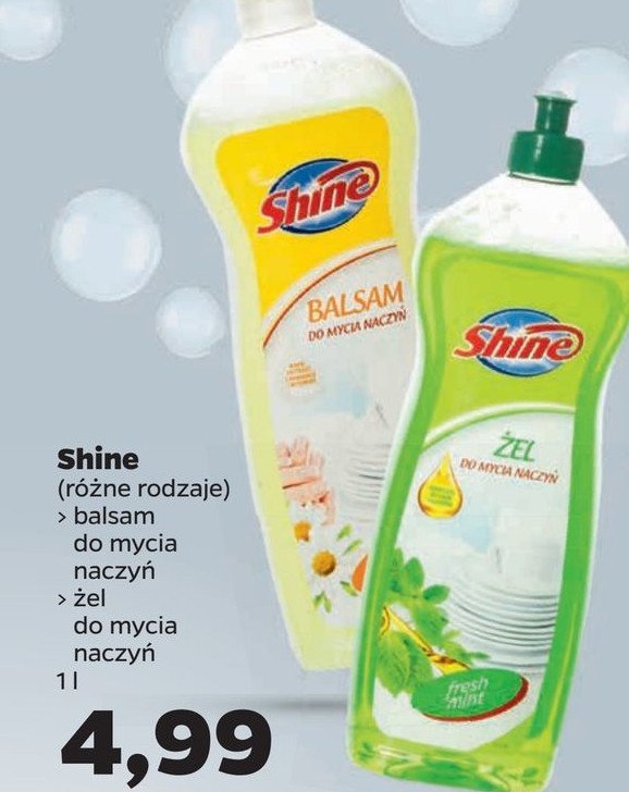 Żel do mycia naczyń fresh mint Shine classic promocje