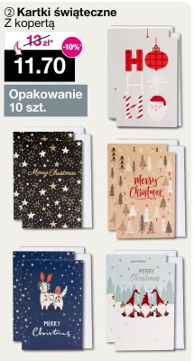 Kartki świąteczne z kopertą promocja w Woolworth