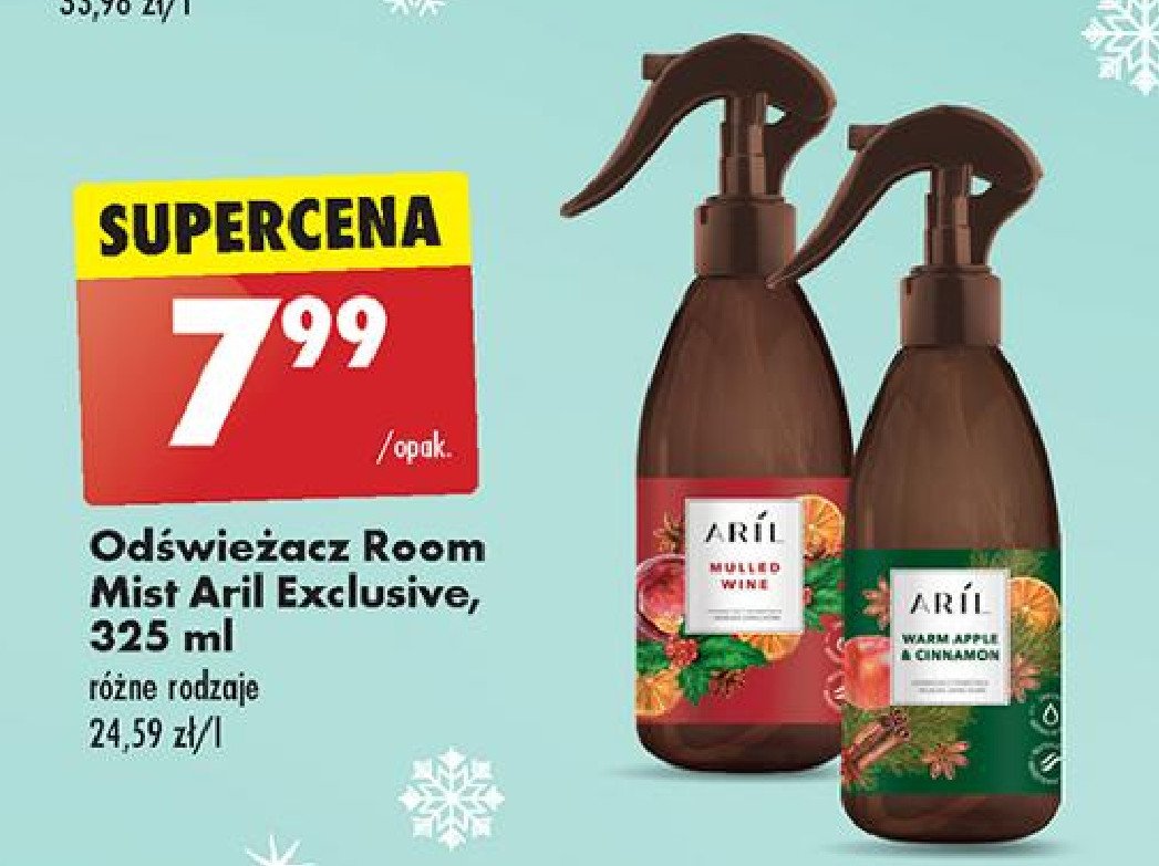 Odświeżacz powietrza warm apple & cinnamon Aril promocja w Biedronka