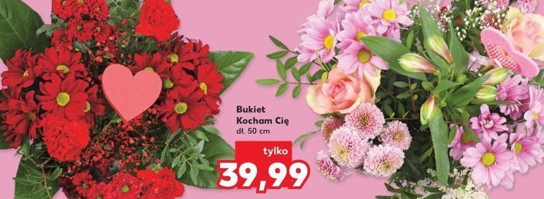 Bukiet kocham cię promocja