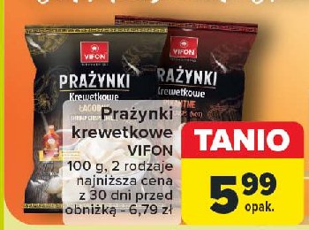 Prażynki krewetkowe łagodne Vifon promocja