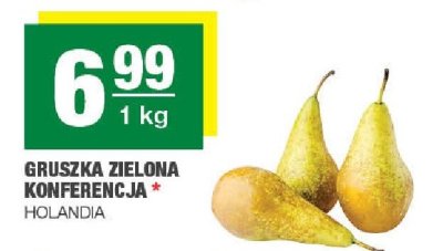 Gruszka zielona konferencja Holandia promocja w SPAR