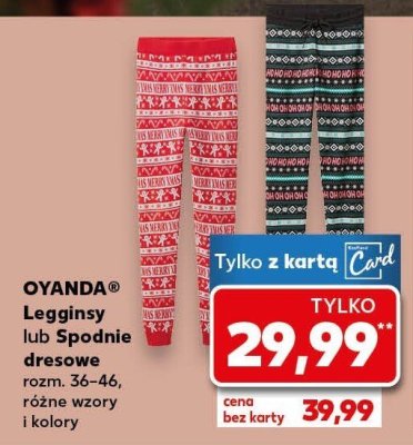 Legginsy lub Spodnie dresowe OYANDA promocja w Kaufland