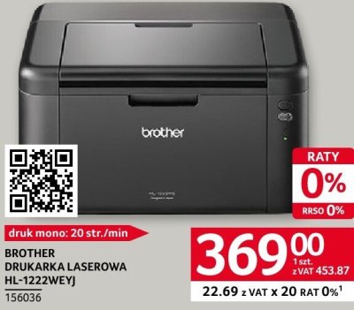 Drukarka Brother HL-1222WEYJ promocja w Selgros