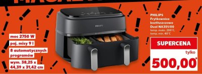 Frytkownica beztłuszczowa Dual NA351/00 promocja w Kaufland
