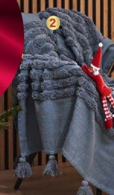 Koc tkany 130 x 170 cm promocja w Castorama