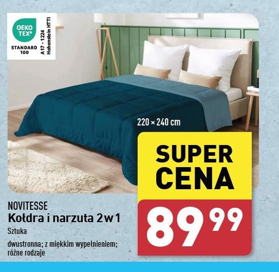 Kołdra i narzuta 2w1 220 x 240 cm Novitesse promocja