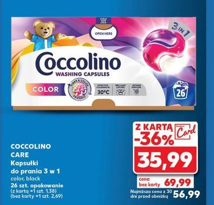 Kapsułki do prania 3w1 color Coccolino promocja