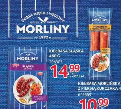 Kiełbasa śląska Morliny 460 g promocja w Selgros