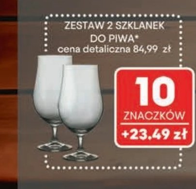 Szklanki do piwa Masterchef promocja w Intermarche