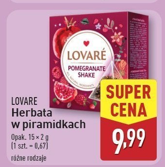 Herbata ekspresowa pomegranate shake Lovare promocja