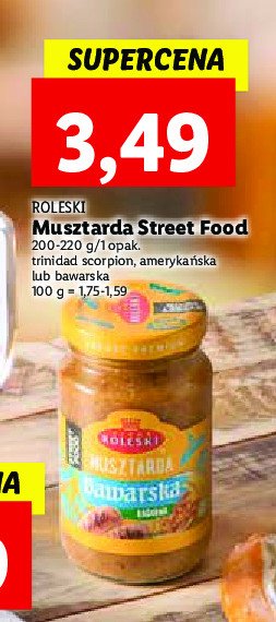 Musztarda trinidad scorpion piekielnie ostra Roleski street food promocja