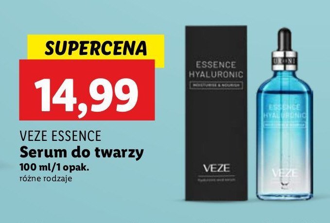 Serum do twarzy hyaluronic Veze promocja w Lidl